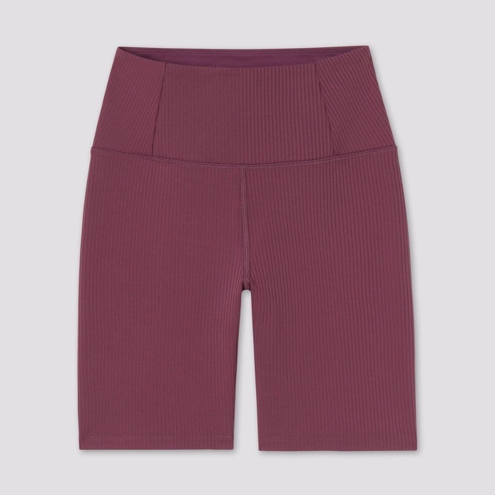 Nwt Girlfriend collective goji ribbed high rise bike shorts - s